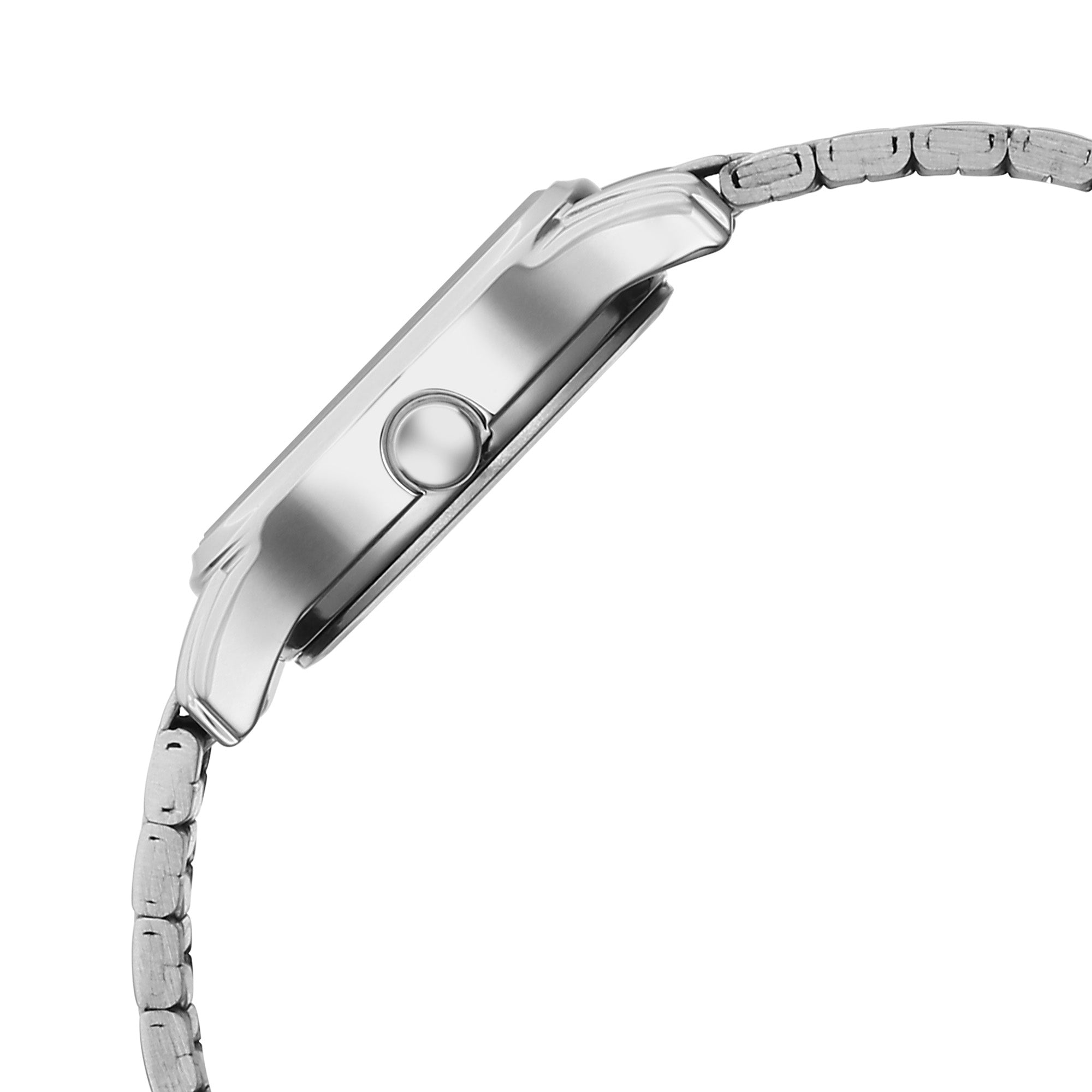 Titan Karishma Blue Dial Silver Stainless Steel Strap Analog with Day-Date Watch for Women