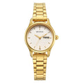 Titan Karishma Beige Dial Gold Stainless Steel Strap Analog Watch for Women