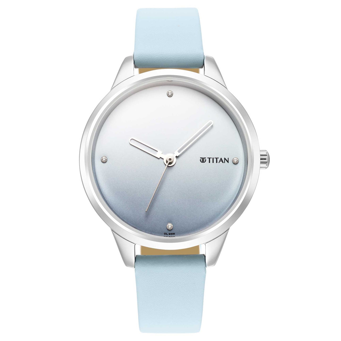 Titan Pastel Dreams Blue Analog Leather Strap watch for Women
