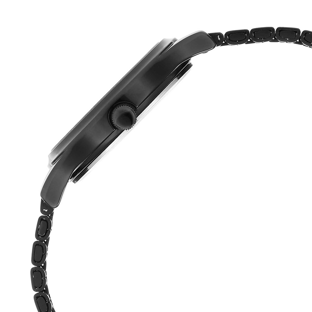 Titan Karishma Quartz Analog Black Round Dial Black Stainless Steel Strap Watch For Women