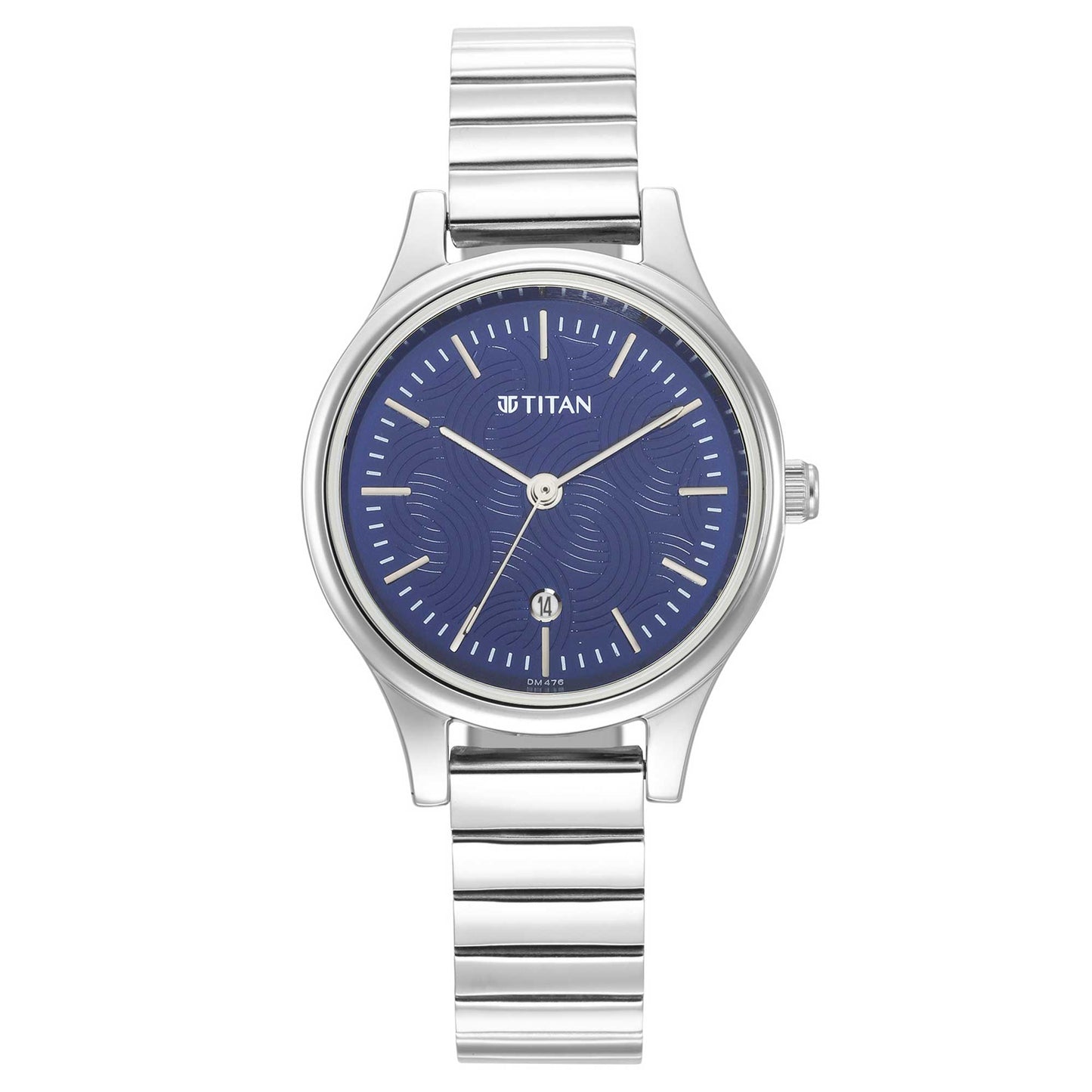 Titan Karishma Blue Dial Metal Strap Watch for Women