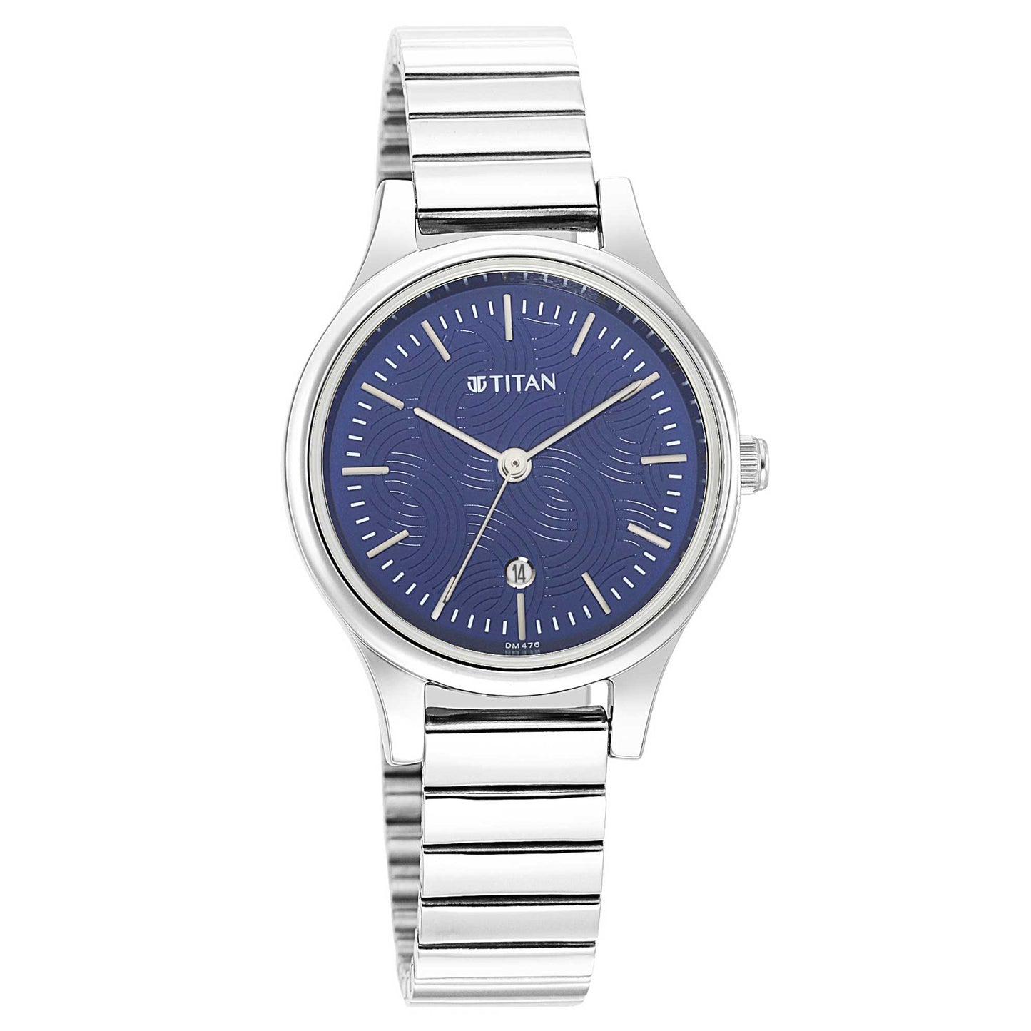 Titan Karishma Blue Dial Metal Strap Watch for Women