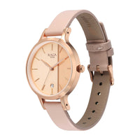 Titan Raga Viva Rose Gold Dial Analog with Date Leather Strap watch for Women