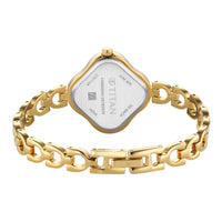 Titan Beige Special Dial Gold Metal Strap Analog Watch for Women