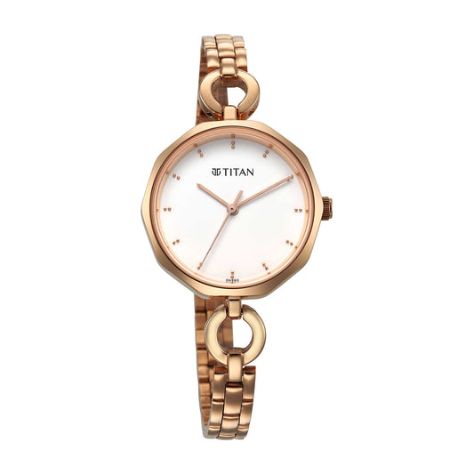 Titan Karishma White Dial Watch for Women 2702WM01