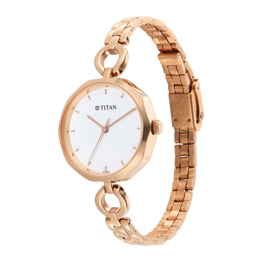Titan Karishma White Dial Watch for Women 2702WM01