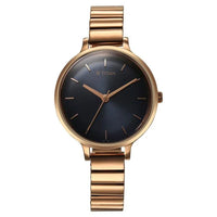 Titan Quartz Analog Blue Dial Metal Strap Watch For Women