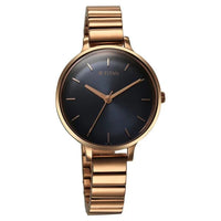 Titan Quartz Analog Blue Dial Metal Strap Watch For Women