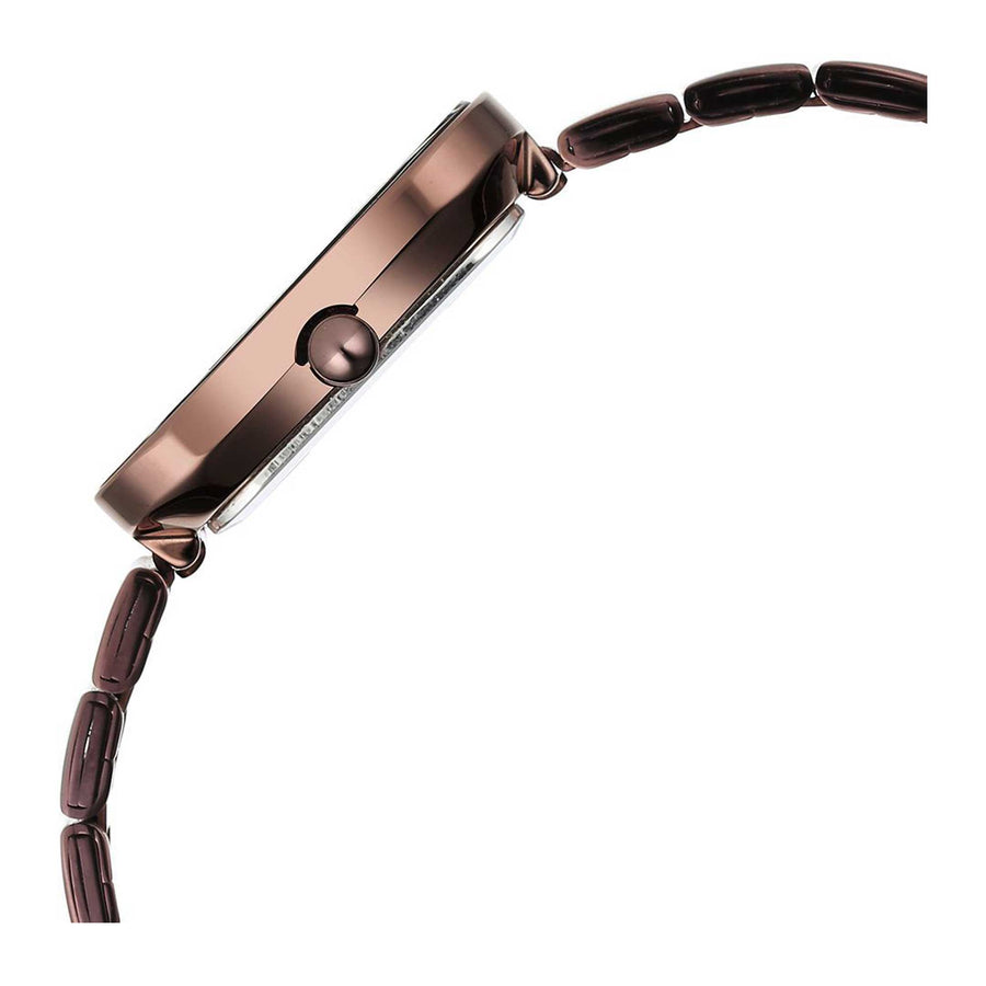 Titan Black Square Dial Two Toned Stainless Steel Strap Analog Quartz Watch for Women