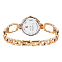 Titan Raga Rose Gold Dial Metal Strap Analog Watch for Women