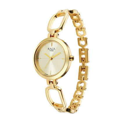 Titan Raga Champagne Dial Watch for Women