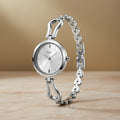 Titan Raga Silver Dial Metal Strap Analog Watch for Women