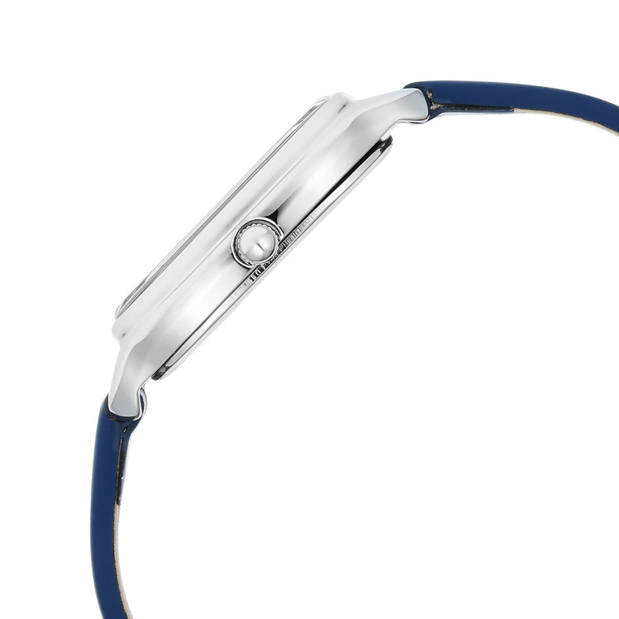 Titan White Square Dial Green Leather Strap Analog Quartz Watch for Women