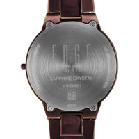 Titan Edge Brown Dial Stainless Steel Strap Analog Watch for Women