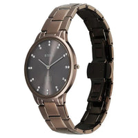 Titan Edge Brown Dial Stainless Steel Strap Analog Watch for Women