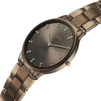 Titan Edge Brown Dial Stainless Steel Strap Analog Watch for Women