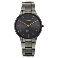 Titan Edge Grey Dial Stainless Steel Strap Analog Watch for Women