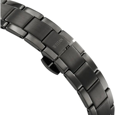 Titan Edge Grey Dial Stainless Steel Strap Analog Watch for Women