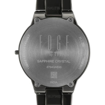 Titan Edge Grey Dial Stainless Steel Strap Analog Watch for Women