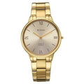 Titan Champagne Dial Gold Stainless Steel Strap Analog Watch for Women