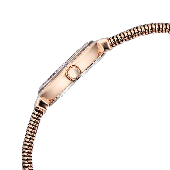 Titan Raga Viva Glam Stainless Steel Rose Gold Round