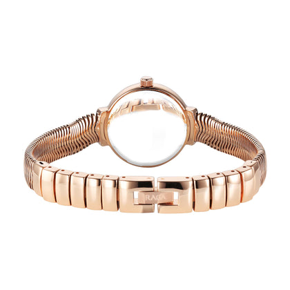 Titan Raga Viva Glam Stainless Steel Rose Gold Round