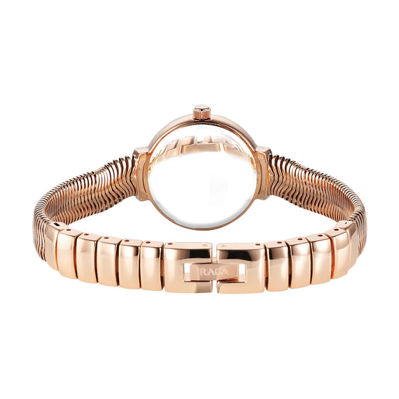 Titan Raga Viva Glam Stainless Steel Rose Gold Round