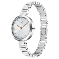 Titan Raga Memoirs Quartz Analog Silver Dial With Silver Color Metal Strap Watch For Women