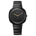 Titan Edge Squircle Quartz Analog Black Dial Ceramic Strap Watch For Women