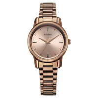Brown dial wrist watch for women 