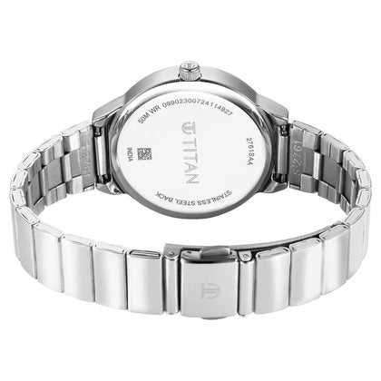 Titan Neo Multifunction Green Dial Silver Color Stainless Steel Strap Watch For Women