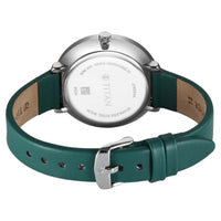 Titan Green Dial Leather Strap Analog with Day and Date Watch for Women