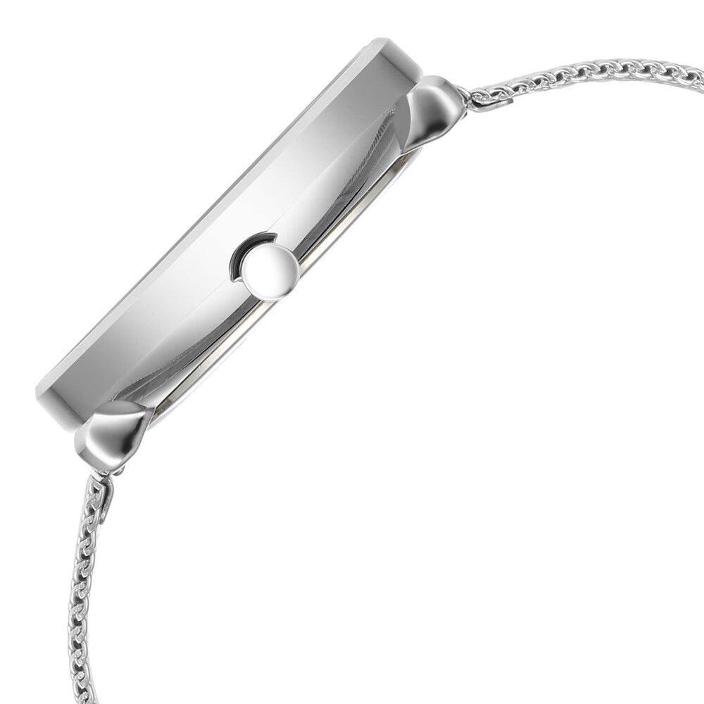 Titan Mother Of Pearl Dial Silver Stainless Steel Strap Analog with Day and Date Watch for Women