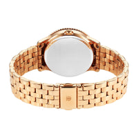 Titan Purple Sports Fashion Stainless Steel Rose Gold Round for Women