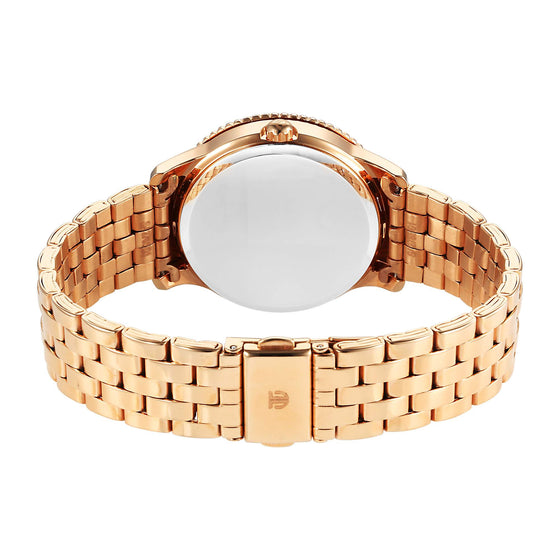 Titan Purple Sports Fashion Stainless Steel Rose Gold Round for Women