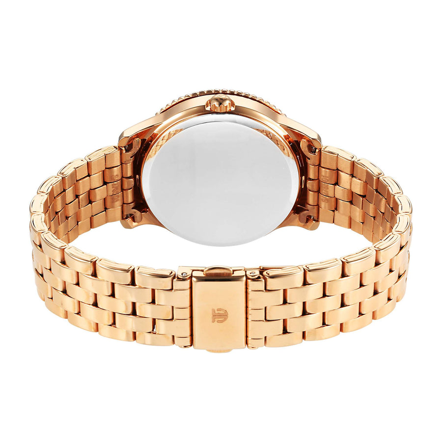 Titan Purple Sports Fashion Stainless Steel Rose Gold Round for Women