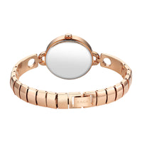 Titan Raga Mother of Pearl Dial Rose Gold Metal Strap Analog Watch for Women