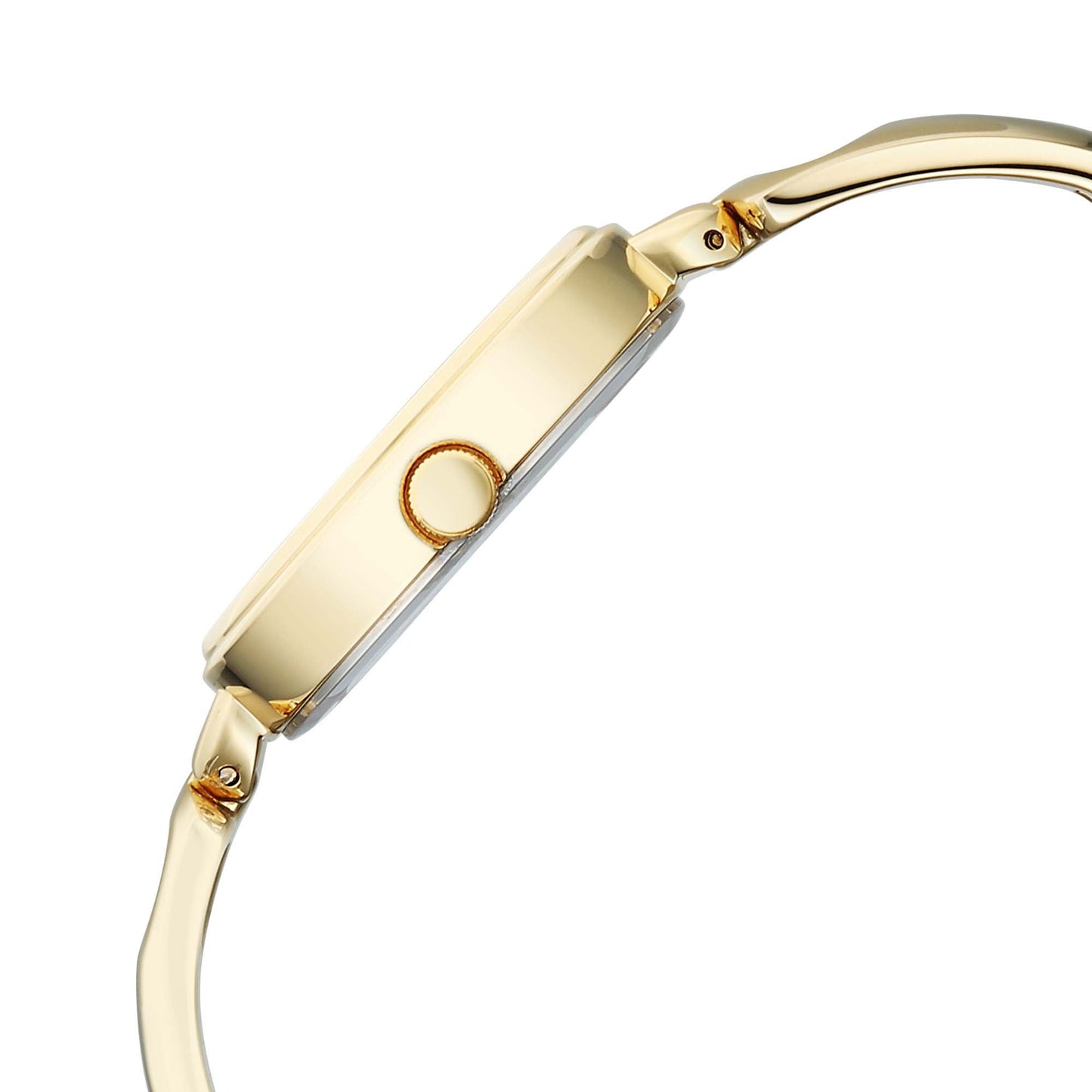 Titan Raga White Mother of Pearl Dial Gold Metal Strap Analog Watch for Women