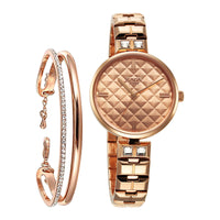 Titan Raga Rose Gold Dial Metal Strap Analog Watch for Women