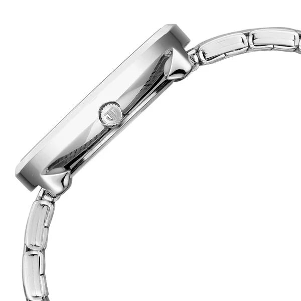 Titan Workwear Blue Dial Silver Metal Strap Analog with Date Watch for Women