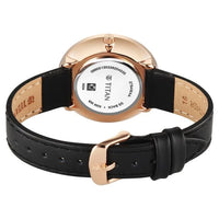 Titan Workwear Black Dial Leather Strap Analog Watch For Women