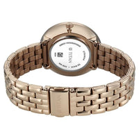Titan Workwear Silver Dial Rose Gold Metal Strap Analog Watch For Women