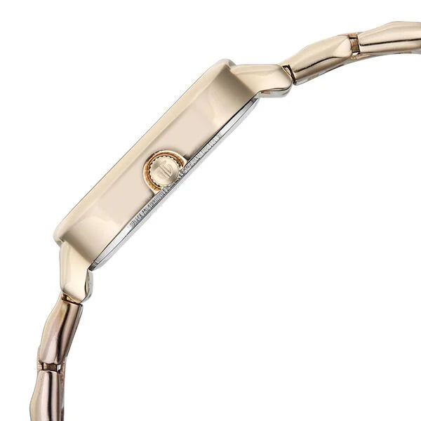 Titan Workwear Champagne Dial Rose Gold Metal Strap Analog Watch For Women