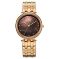 Titan Raga Mother of Pearl Dial Rose Gold Metal Strap Analog Watch for Women