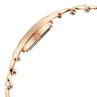 Titan Raga Mother Of Pearl Shaped Dial Rose Gold Metal Strap Analog Watch for Women