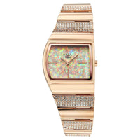 Titan Raga Multicoloured Shaped Dial Rose Gold Metal Strap Analog Watch For Women