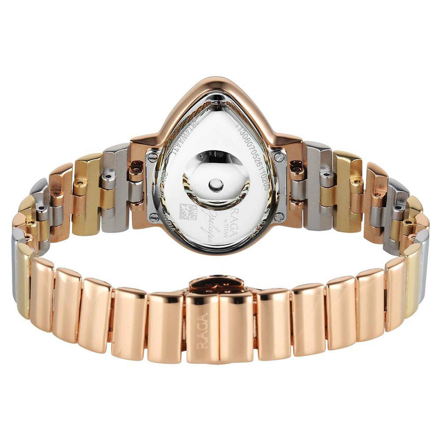 Titan Raga Multicoloured Shaped Dial Metal Strap Analog Watch For Women