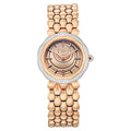 Titan Raga Rose Gold Dial Stainless Steel Strap Analog Watch for Women