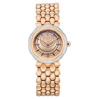 Titan Raga Rose Gold Dial Stainless Steel Strap Analog Watch for Women