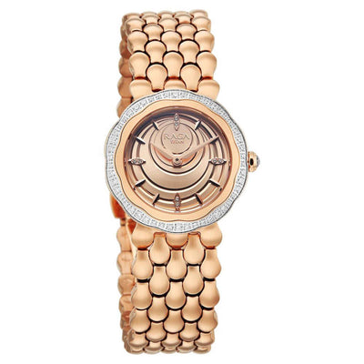Titan Raga Rose Gold Dial Stainless Steel Strap Analog Watch for Women